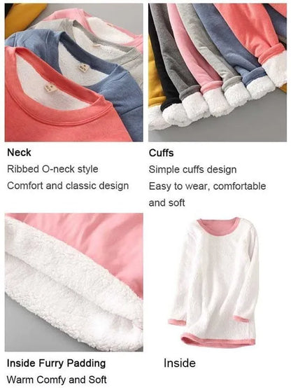 Casual Cotton Round Neck Solid Sweatshirt